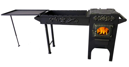 Кухня мангал ДТ-3 стекло эксклюзив